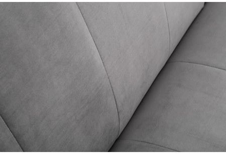 Invicta Interior Sofa Rozkładana Divani Ii 215Cm Srebrno Szara Aksamit 40087 - zdjęcie 2