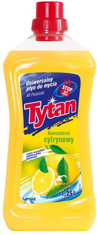 Tytan Uniwersalny Płyn Do Mycia Cytrynowy Koncentrat 1 25L Opinie i