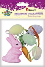 Zdjęcie Titanum Dekoracje Wielkanocne Różowy Zając Brokatowy (395989) - Strzegom