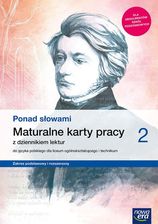 Zdjęcie Ponad słowami 2. Język polski. Maturalne karty pracy z dziennikiem lektur dla liceum ogólnokształcącego i technikum. Zakres podstawowy i rozszerzony - Jasło