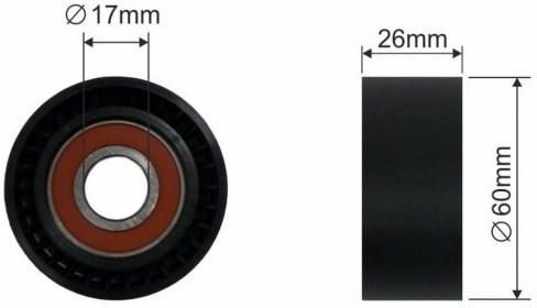 Zdjęcie Fast Napinacz Paska Micro-V Citroen Berlingo 96 Rolka 60X17X25.9 (FT44535) - Przecław