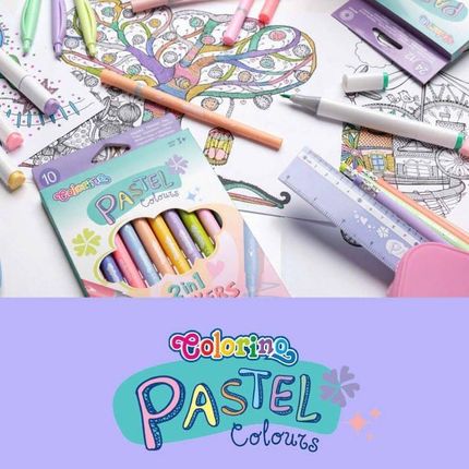 Colorino Teczka A4 z gumką Pastel Blue 81476CP - zdjęcie 2