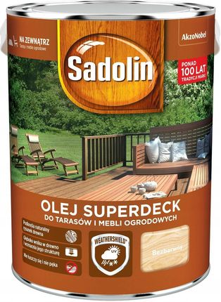 Sadolin Olej Superdeck Bezbarwny 5L - zdjęcie 2