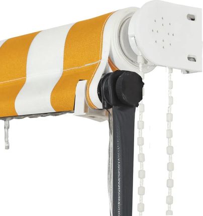 MARKIZA ZWIJANA Z LED 250X150CM ŻÓŁTO-BIAŁA - zdjęcie 3
