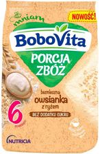 Zdjęcie BoboVita Porcja Zbóż owsianka bezmleczna z ryżem po 6 miesiącu 170g - Bodzentyn
