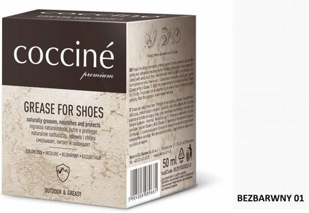 Coccine Tłuszcz Do Obuwia Skór Gładkich Natłuszczania Grease For Shoes Coccine 50Ml (2066Neutral) - zdjęcie 2