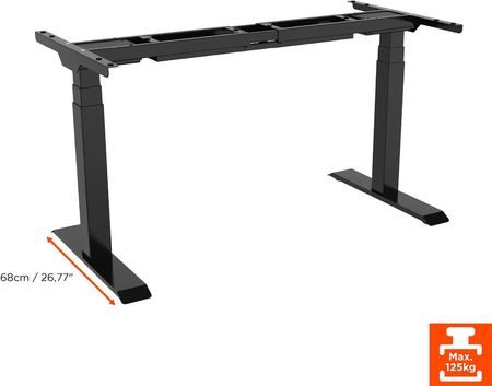 celexon Professional eAdjust-58123 biurko regulowane elektrycznie - czarne - zdjęcie 2