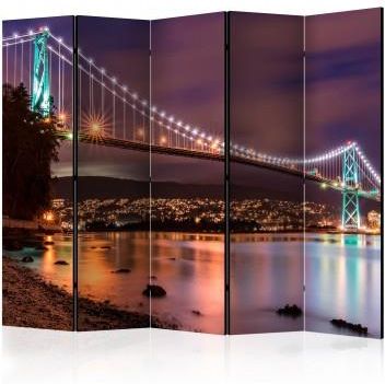 Artgeist Parawan 5 Częściowy Łuna Nad Miastem Ii Room Dividers