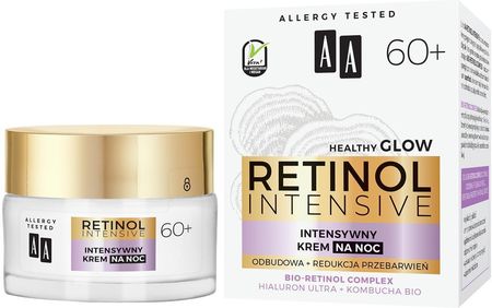 Krem AA Retinol Intensive 60+ intensywny odbudowa+redukcja przebarwień na noc 50ml - zdjęcie 3
