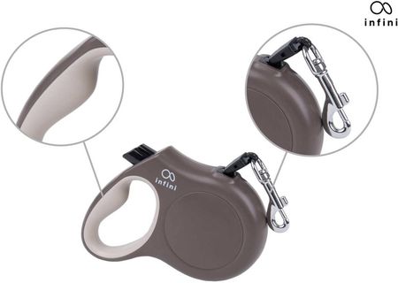 amiplay Smycz Automatyczna Infini Freedom S 3M 12Kg Brązowy - zdjęcie 3