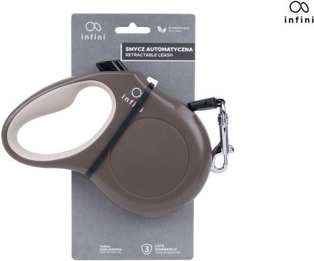 amiplay Smycz Automatyczna Infini Freedom S 3M 12Kg Brązowy - zdjęcie 2