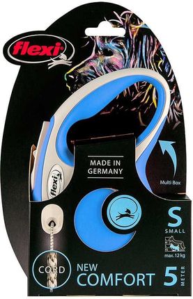 Flexi Smycz Automatyczna New Comfort S Linka 5M Niebieski - zdjęcie 2