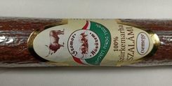 Szürkemarha 100% Os Csemege Szalámi Faggyúval Salami Łagodne Z Szarego Bydła 100% Z Łojem Wołowym 200G