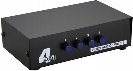 SWIATKABLI SWITCH 4IN1 AV RCA CHINCH 4X ROZGAŁĘŹNIK ADAPTER (3D30333) - zdjęcie 3