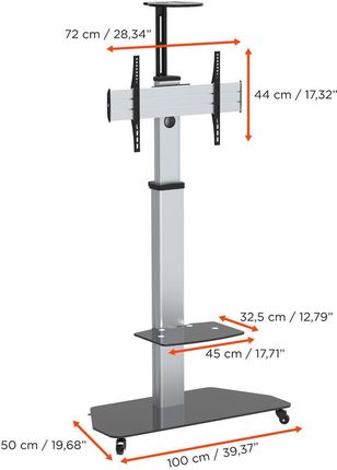 Celexon Mobilny Stojak Pod Monitor Professional Adjust-3270Mp Z Regulacją Wysokości - zdjęcie 3