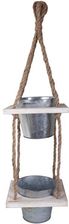 Zdjęcie Obi Outdoor Living Kwietnik wiszący 2 doniczki ocynkowane 60x40x58 cm - Wrocław