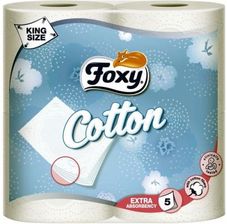 Zdjęcie Foxy Cotton Papier toaletowy King Size 5 warstw 4szt. - Sosnowiec