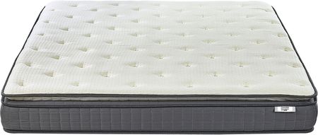Beliani Materac piankowy biały bambusowy memory foam twardy 160 x 200 cm Charm - zdjęcie 4