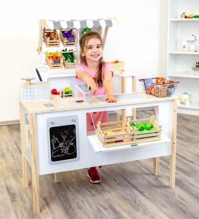 Small Foot Drewniany Sklep Dla Dzieci I Kuchnia 2W1 Świeżość 11436 - zdjęcie 3
