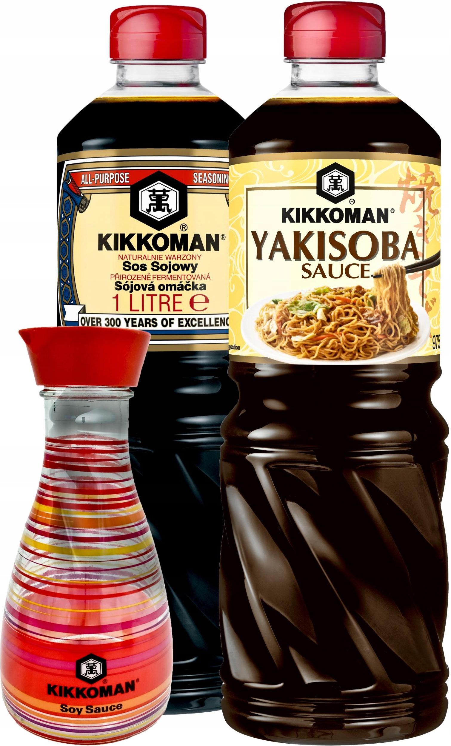 Sos Sojowy Kikkoman 1l Sos Sojowy Yakisoba 975ml Ceny I Opinie Ceneo Pl