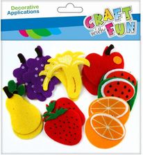 Zdjęcie Craft With Fun Ozdoba Dekoracyjna Filc Owoce Samoprzylepna 14Szt 12/288 - Wasilków