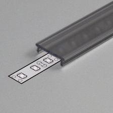 Zdjęcie Klosz zatrzaskowy "F" czarny do profili aluminiowych LED - 2mb - Zabrze