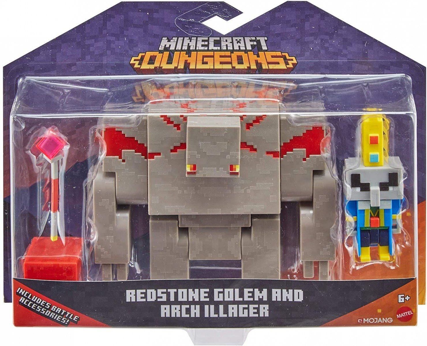 Mattel Minecraft Dungeons Zestaw figurek Arcyzłosadnik i Golem z