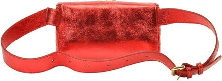 Damska Torebka Skórzana Pierre Cardin FRZ 1660 LUREX czerwony - zdjęcie 2