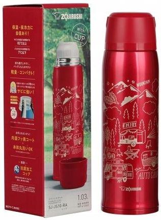 TERMOS Z KUBKIEM ZOJIRUSHI SJ-JS08-RA, 0,8L, SJJS08 - zdjęcie 4