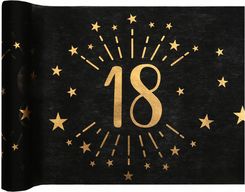 Zdjęcie DEKORACJA BIEŻNIK NA STÓŁ NA 18 URODZINY CZARNY - Bydgoszcz