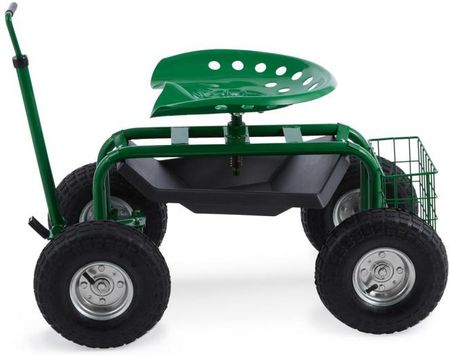 Waldbeck Park Ranger siedzisko ogrodowe na kołach kosz transportowy zielony GDI7 - zdjęcie 3