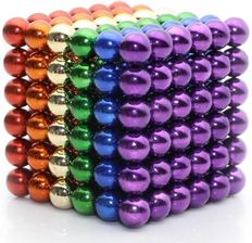 Megashop Neocube Kulki Magnetyczne 216 Sztuk 3Mm Tęczowe Kolor (1393)