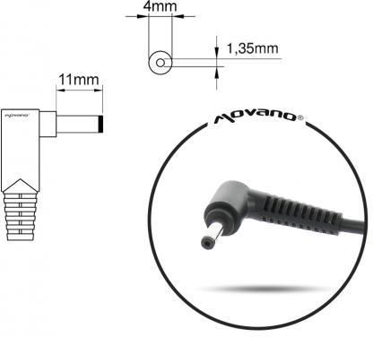 MOVANO ŁADOWARKA / ZASILACZ ZAMIENNY DO LAPTOPA 19V 7.7A (4.0X1.35) - ASUS - zdjęcie 3