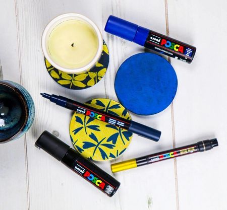 Uni Posca Zestaw Markerów Do Szkła Pc-3M 8 Kol. - zdjęcie 3