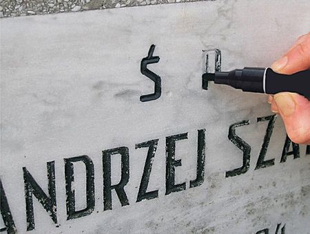 Marker Do Renowacji Liter Na Nagrobkach+Zmywacz - zdjęcie 2