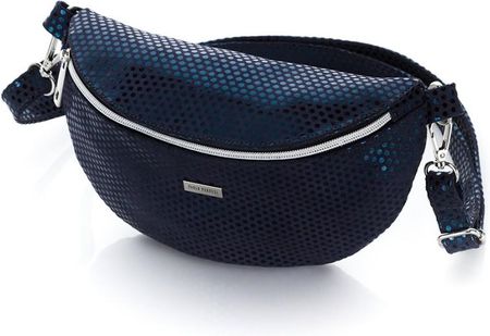 SASZETKA DAMSKA NERKA GRANATOWA SKÓRZANA Z-15-N - zdjęcie 3
