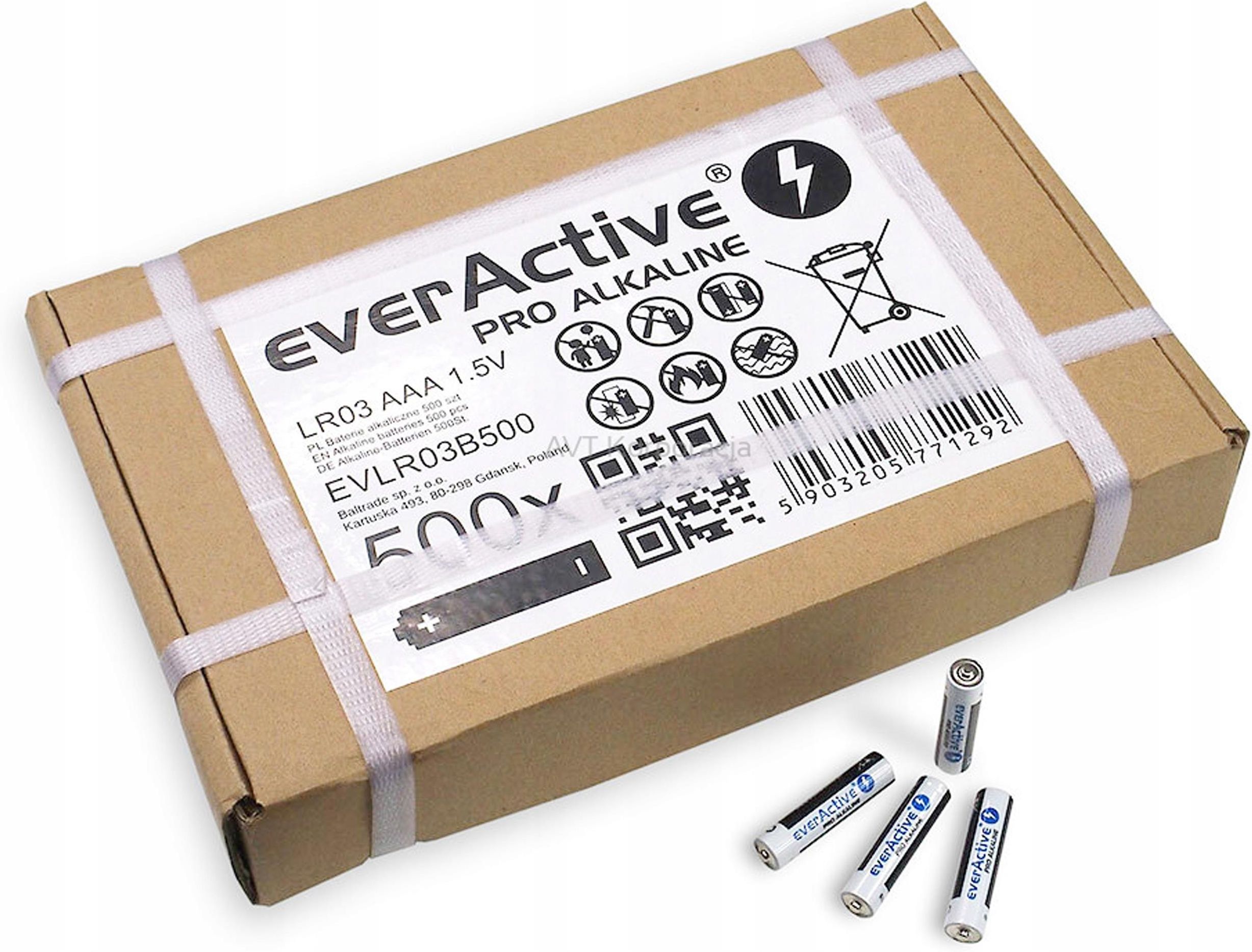 EVERACTIVE 500X BATERIE AAA LR3 R3 PRO ALKALINE Ceny I Opinie Na Ceneo Pl