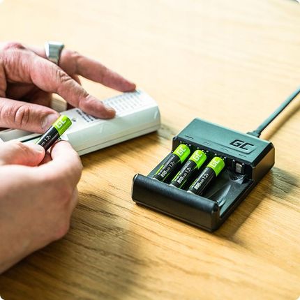 GREEN CELL ŁADOWARKA AA AAA + 4X AKUMULATORKI BATERIE AAA R03 - zdjęcie 5
