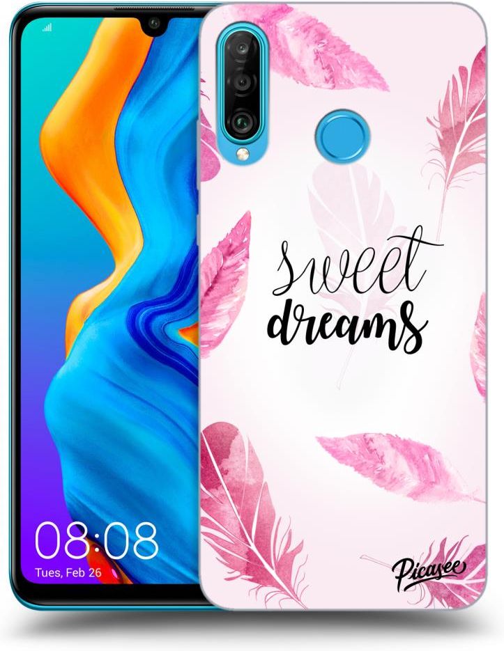 Picasee Silikonowe przeźroczyste etui na Huawei P30 Lite Sweet dreams