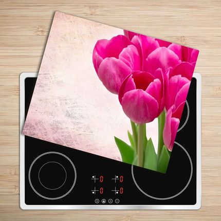 Tulup Deska do krojenia Różowe tulipany 60x52cm (PLDKNN90952565) - zdjęcie 2