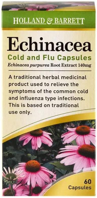 Holland Barrett Echinacea Cold And Flu Kapsules Mg Kaps Opinie