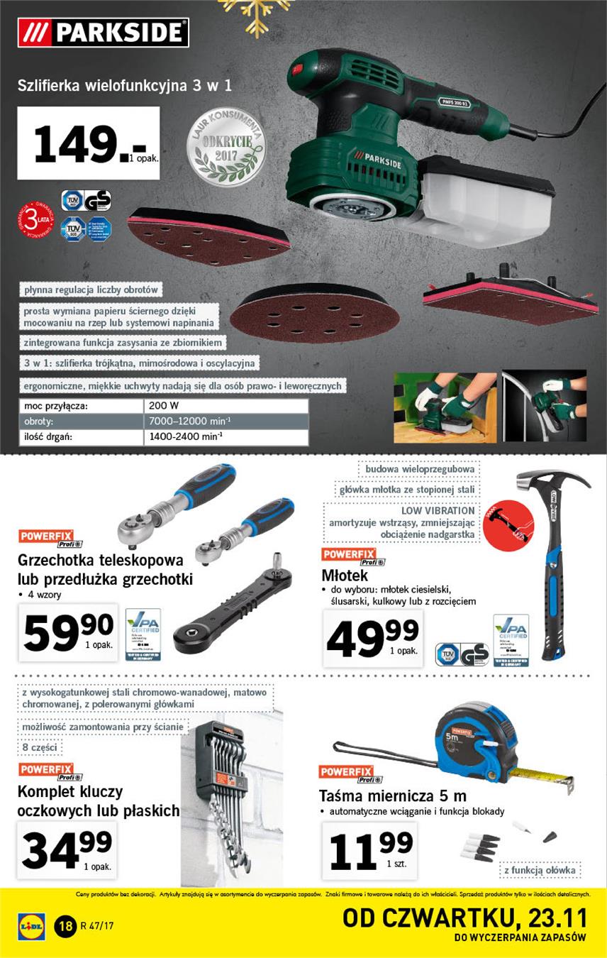 Gazetka Lidl Polska Sp. z o.o. nr 18 od 2017-11-20 do 2017-11-26