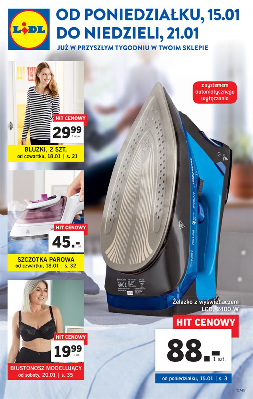 Gazetka Lidl Polska Sp. z o.o. nr 1 od 2018-01-15 do 2018-01-21