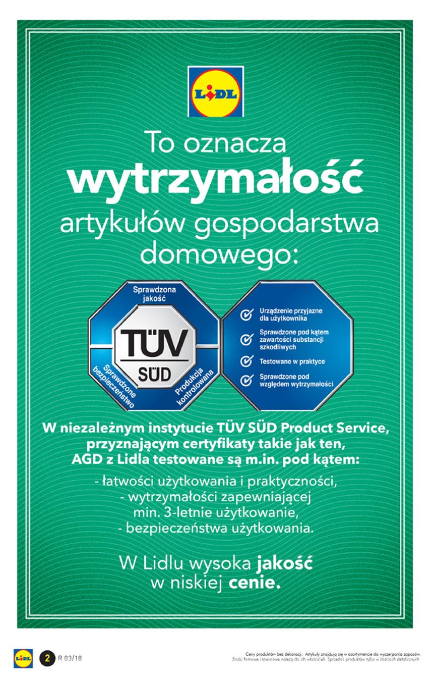 Gazetka Lidl Polska Sp. z o.o. nr 2 od 2018-01-15 do 2018-01-21