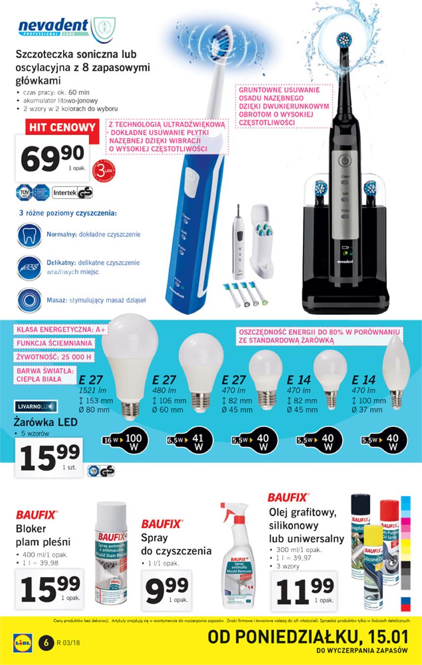 Gazetka Lidl Polska Sp. z o.o. nr 6 od 2018-01-15 do 2018-01-21