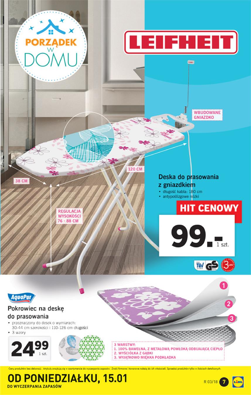 Gazetka Lidl Polska Sp. z o.o. nr 7 od 2018-01-15 do 2018-01-21