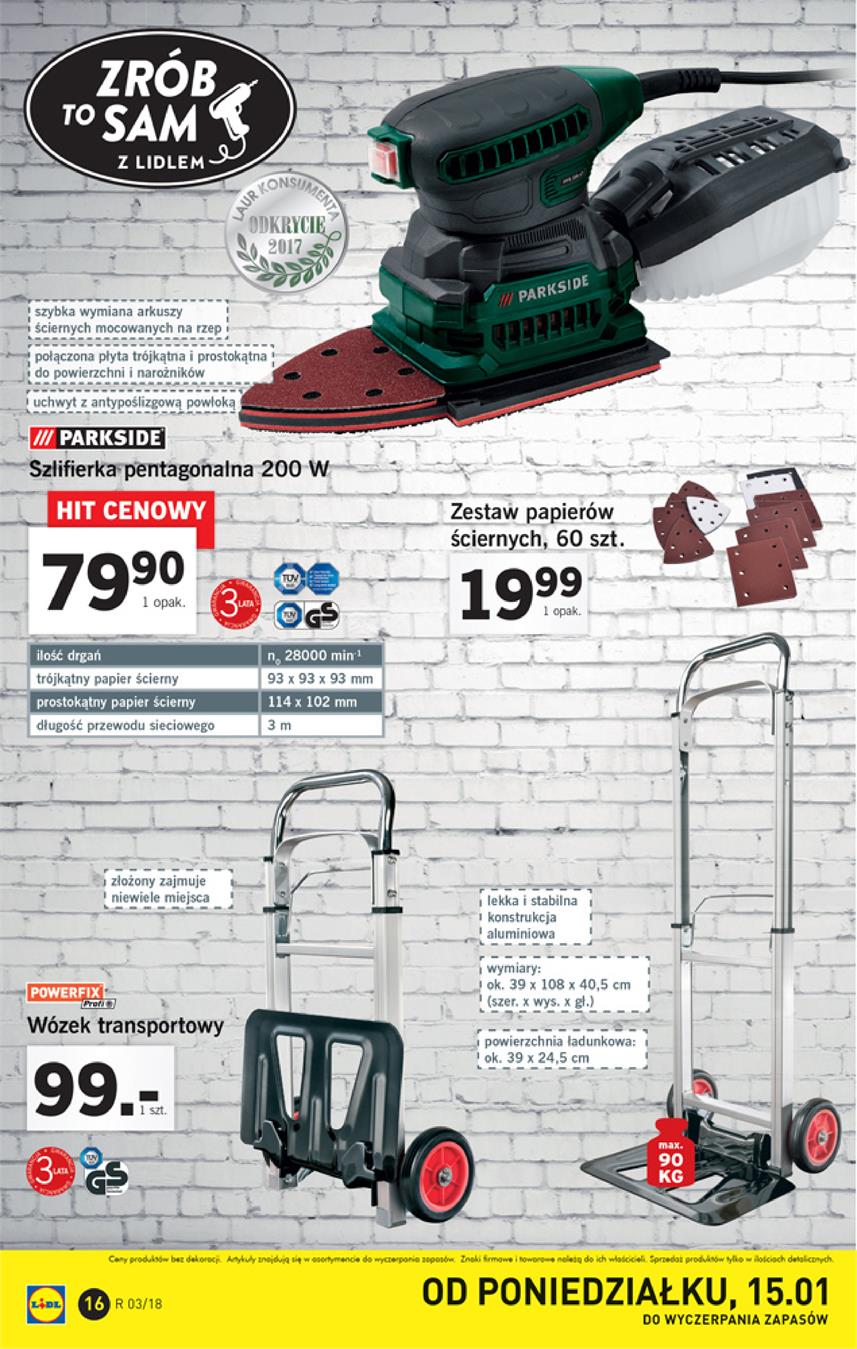Gazetka Lidl Polska Sp. z o.o. nr 16 od 2018-01-15 do 2018-01-21