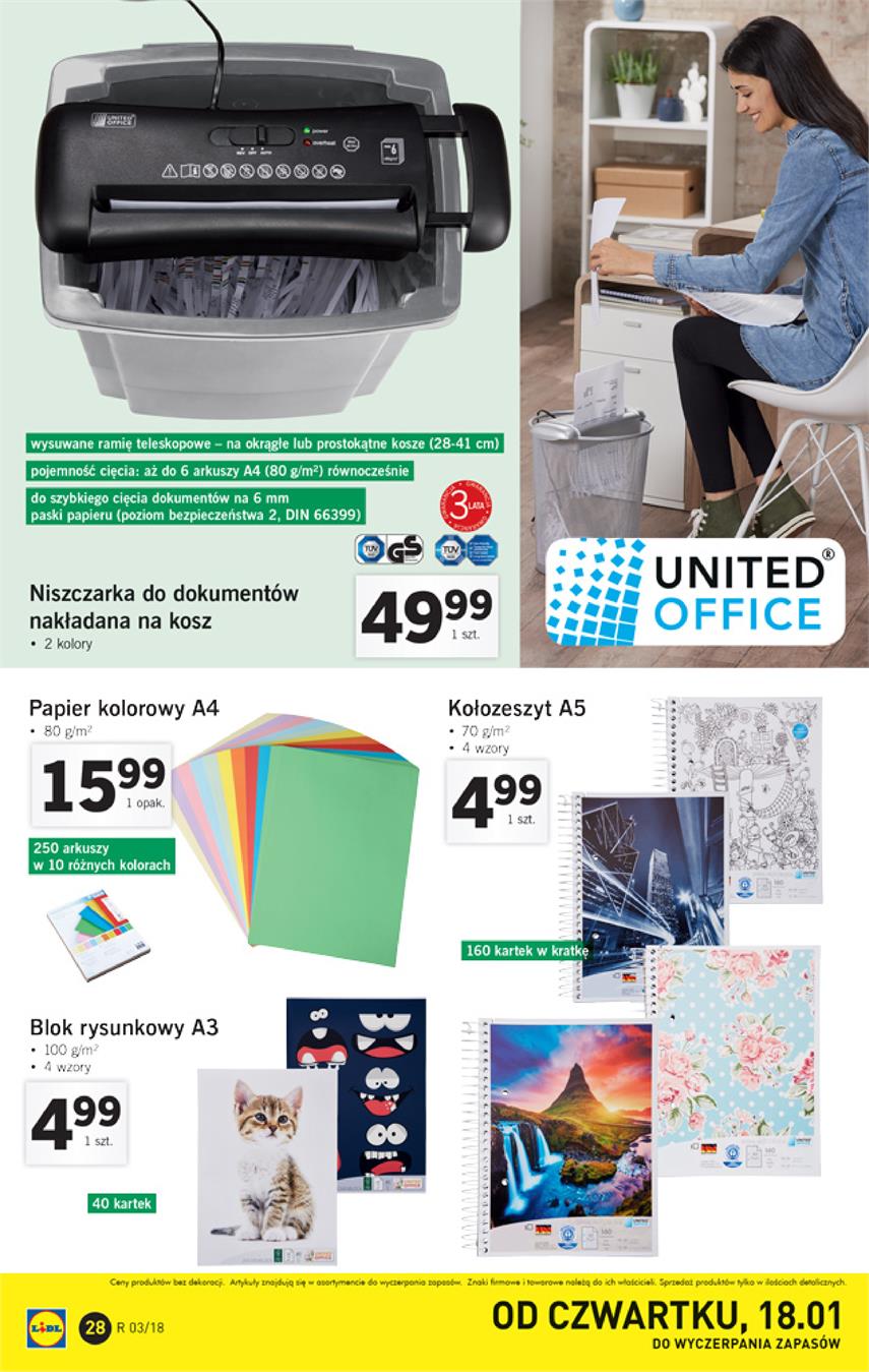 Gazetka Lidl Polska Sp. z o.o. nr 28 od 2018-01-15 do 2018-01-21