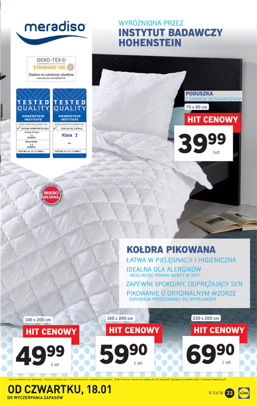Gazetka Lidl Polska Sp. z o.o. nr 33 od 2018-01-15 do 2018-01-21