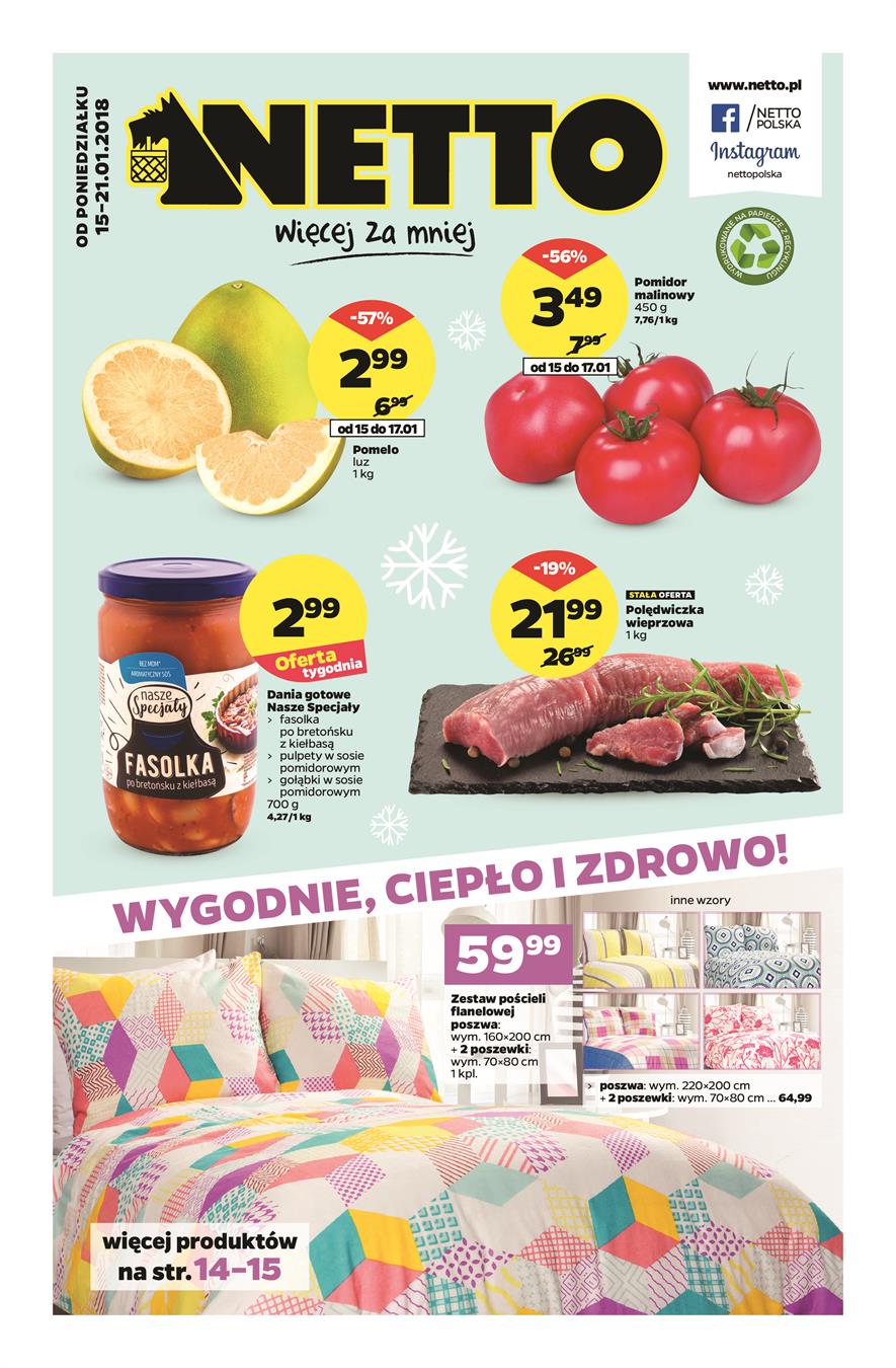 Gazetka Netto Sp. z o.o. nr 1 od 2018-01-15 do 2018-01-21